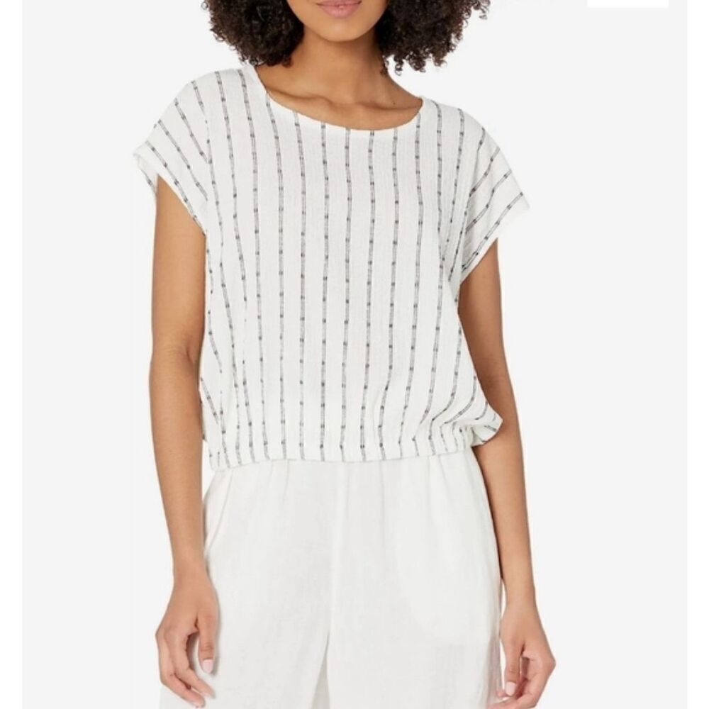 Madewell Per Se Top in Dot Top Fabric Size XL
